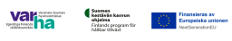 Tre logotyper: Egentliga Finlands välfärdsområde, programmet för hållbar tillväxt i Finland och finansierat av Europeiska unionen.